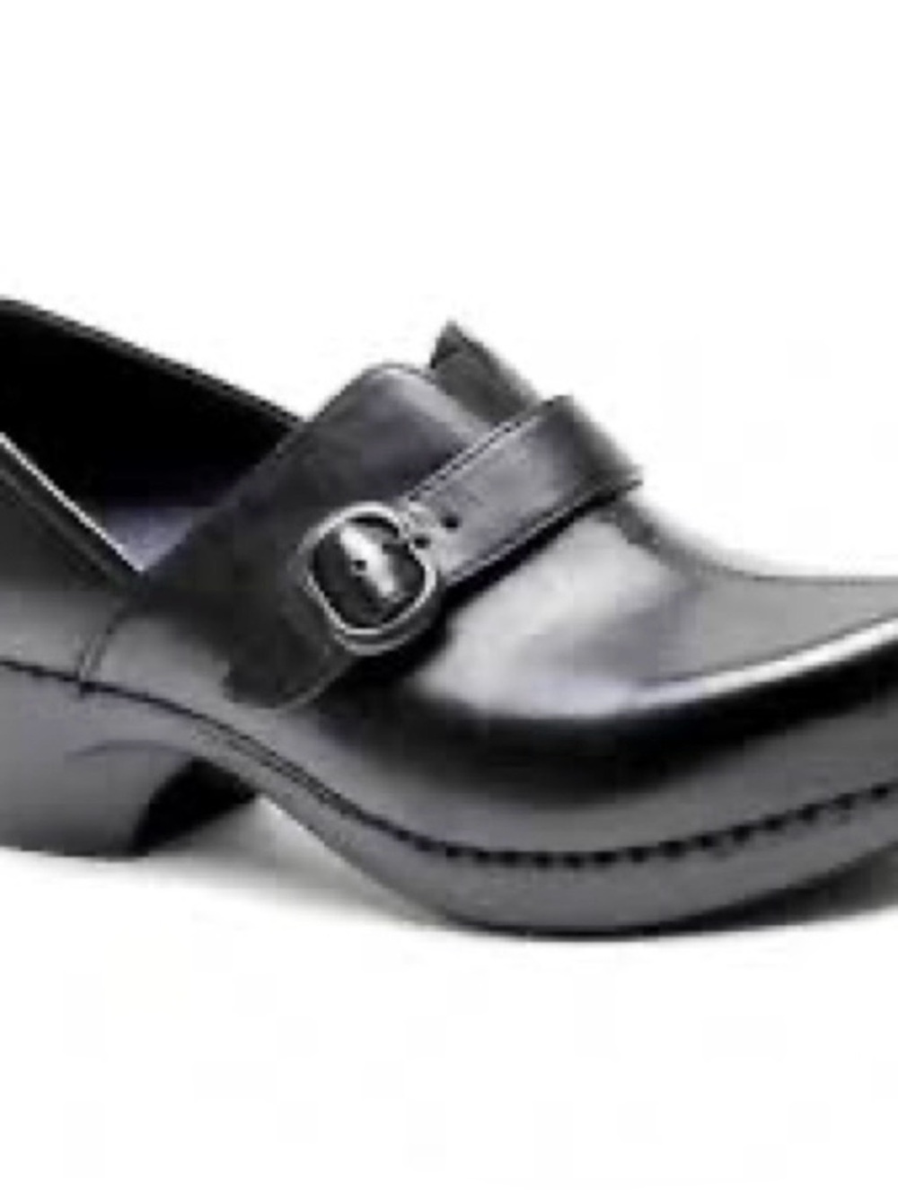 Dansko black clogs Slip-On with Decorative Buckle